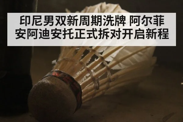 印尼男双新周期洗牌 阿尔菲安阿迪安托正式拆对开启新程